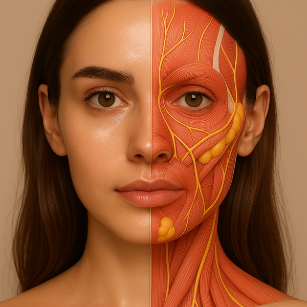 Teoría de la anatomía: zonas de peligro en el área facial